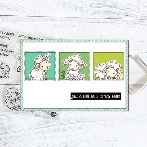 Inlovearts Sleeping Sheep Die with Stamps Set