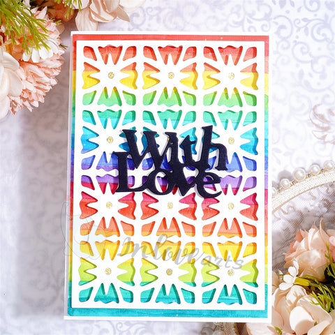 Inlovearts Small Grid Background Board Cutting Dies