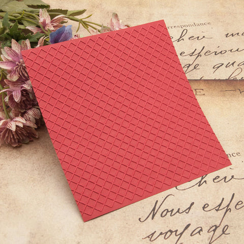 Inlovearts Small Grid Pattern Emboss Folder