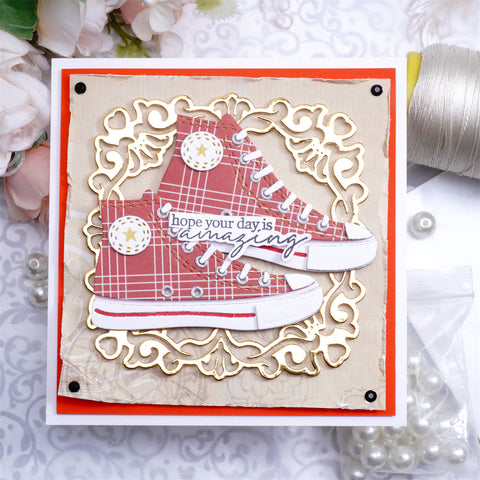 Inlovearts Sneakers Cutting Dies