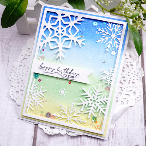 Inlovearts Snowflake Frame Cutting Dies