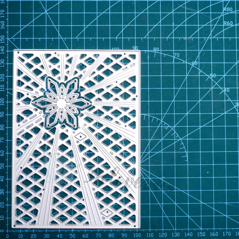 Inlovearts Snowflake Laser Line Background Board Cutting Dies