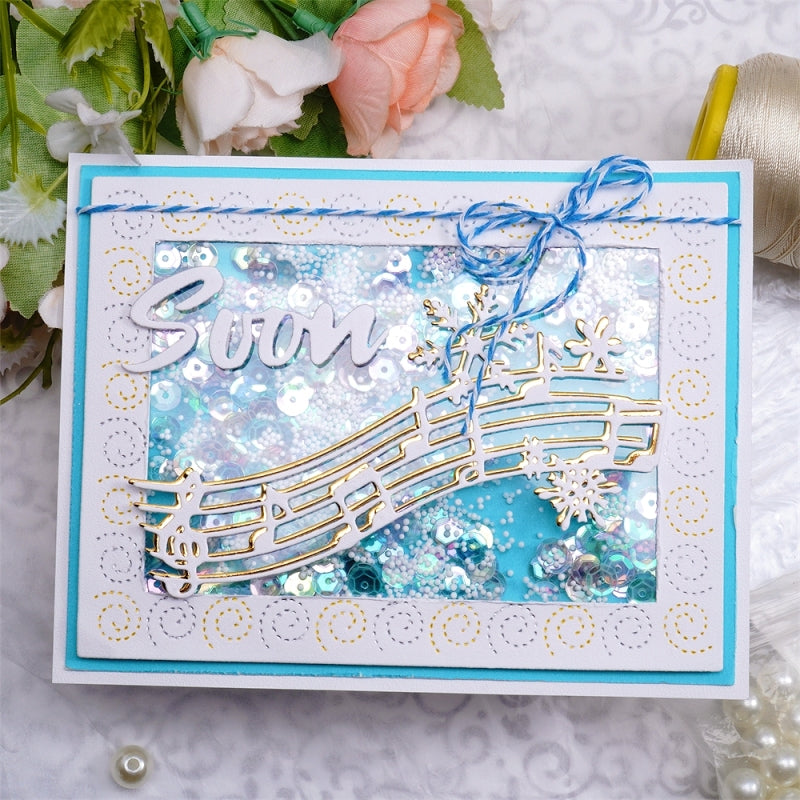 Inlovearts Snowflake Music Note Cutting Dies