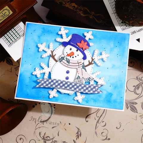 Inlovearts Snowflake and Snowman Cutting Dies