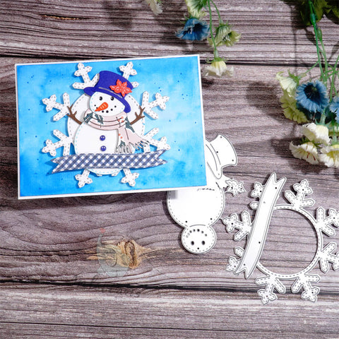 Inlovearts Snowflake and Snowman Cutting Dies