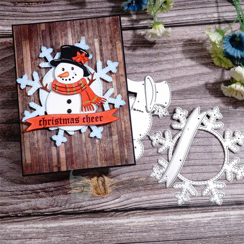 Inlovearts Snowflake and Snowman Cutting Dies