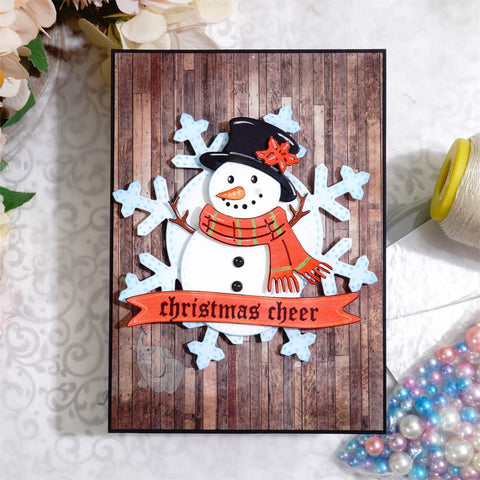 Inlovearts Snowflake and Snowman Cutting Dies