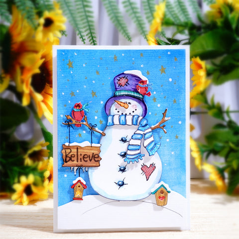 Inlovearts Snowman Says "HI" Cutting Dies