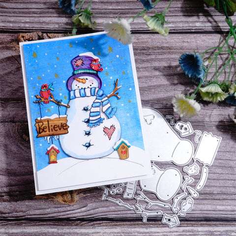 Inlovearts Snowman Says "HI" Cutting Dies