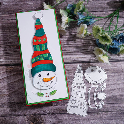 Inlovearts Snowman with Hat Cutting Dies