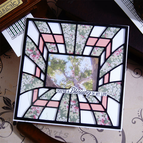 Inlovearts Sqaure Photo Frame Cutting Dies