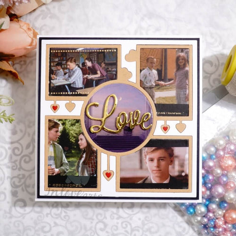 Inlovearts Square Shaped and Hollow Circle Photo Frame Cutting Dies