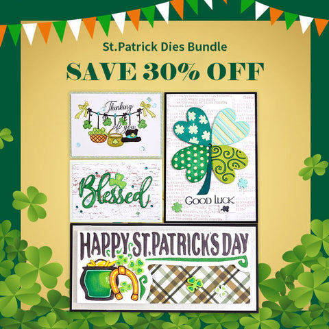 Inlovearts St.Patrick Day Dies Bundles