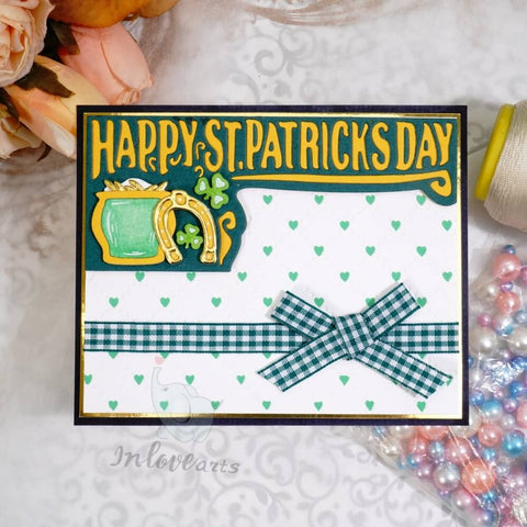 Inlovearts St.Patrick's Day Border Cutting Dies