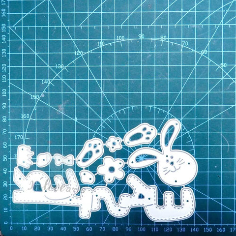 Inlovearts Stacked Easter Word Cutting Dies