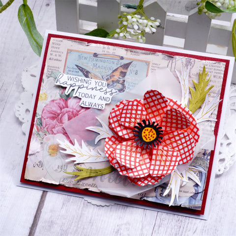 Inlovearts Stacked blooming Flower Cutting Dies