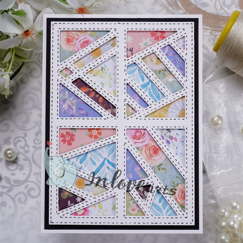 Inlovearts Staggered Pattern Background Board Cutting Dies