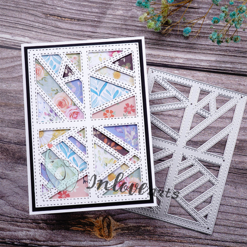Inlovearts Staggered Pattern Background Board Cutting Dies