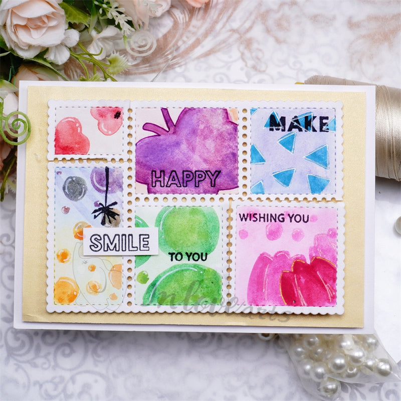 Inlovearts Stamp Background Board Cutting Dies