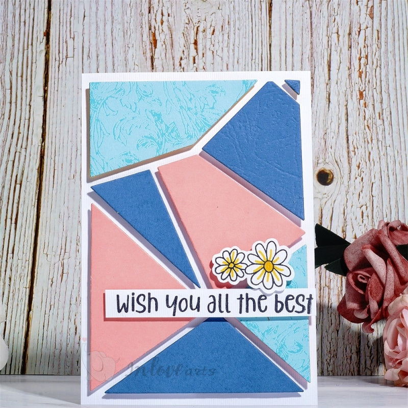 Inlovearts Stitching Pattern Background Board Cutting Dies