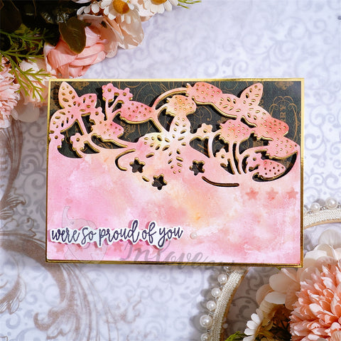 Inlovearts Strawberry Border Cutting Dies