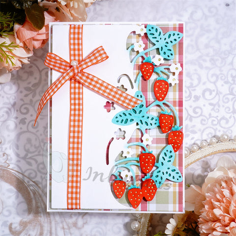 Inlovearts Strawberry Border Cutting Dies