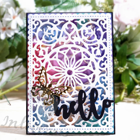 Inlovearts Surrounded Lace Background Board Cutting Dies