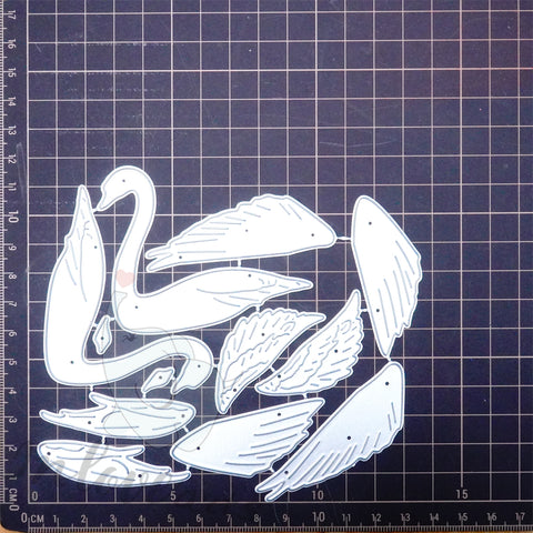 Inlovearts Swan Couple Cutting Dies