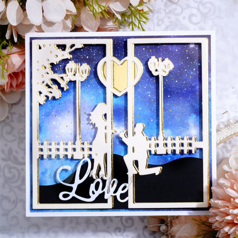 Inlovearts Sweet Couple Border Cutting Dies