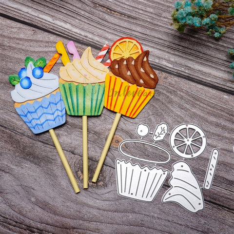 Inlovearts Sweet Cup Cake Cutting Dies