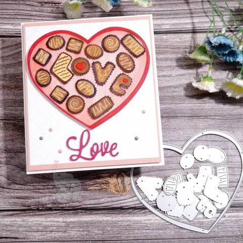 Inlovearts Sweet Love Chocolate Cutting Dies