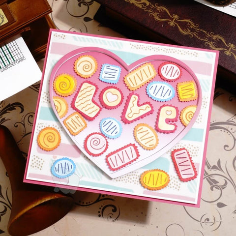 Inlovearts Sweet Love Chocolate Cutting Dies