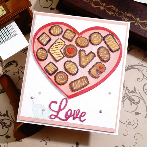 Inlovearts Sweet Love Chocolate Cutting Dies