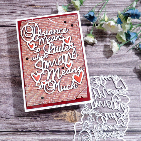 Inlovearts Sweet Phrases Cutting Dies