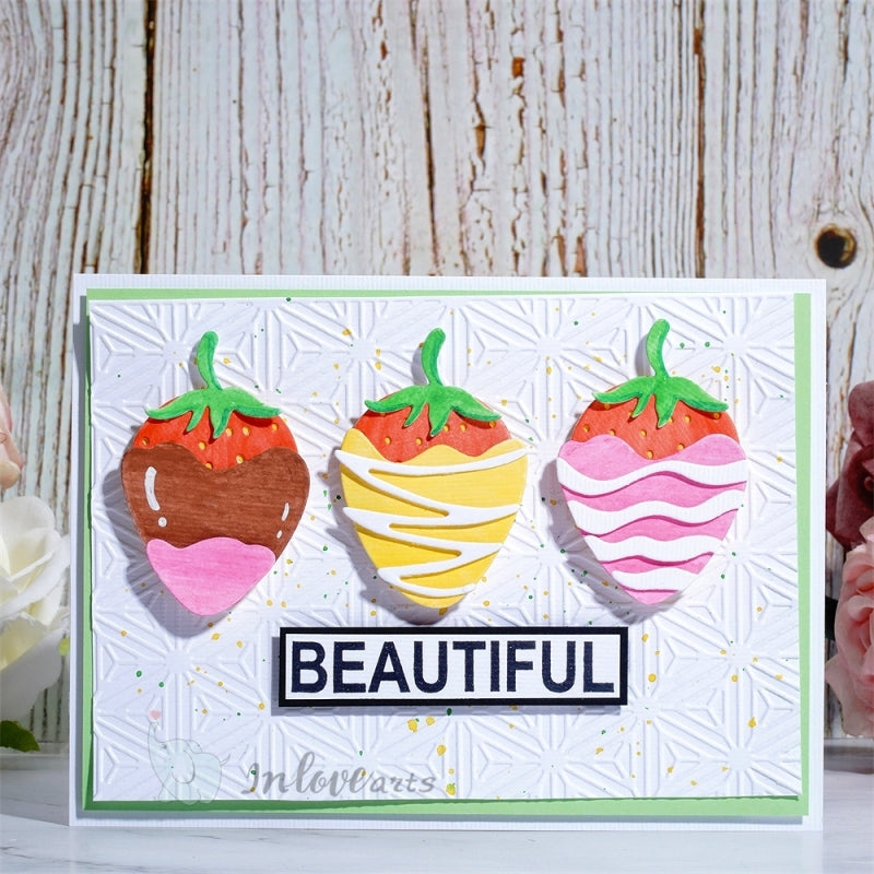 Inlovearts Sweet Strawberry Cutting Dies