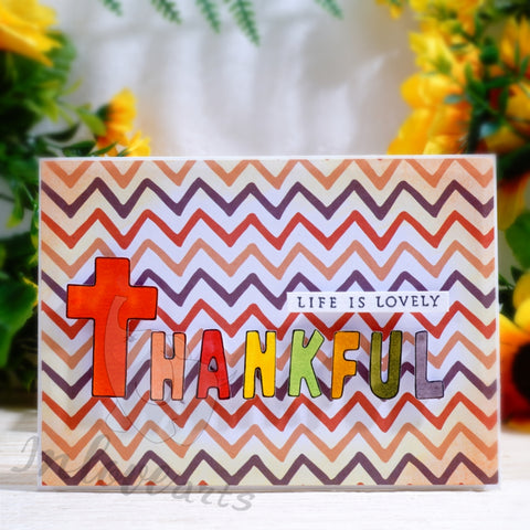 Inlovearts THANKFUL Word Cutting Dies