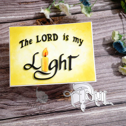 Inlovearts The Lord is my Light Cutting Dies