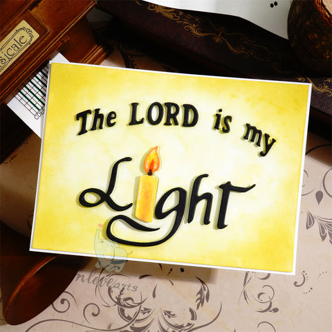 Inlovearts The Lord is my Light Cutting Dies