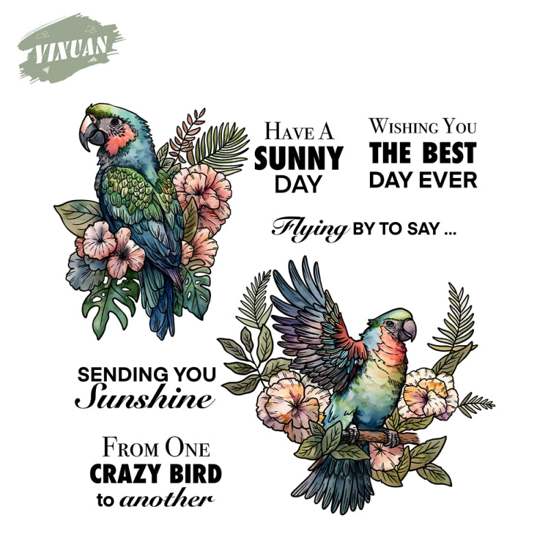 Inlovearts The Parrot Dies with Stamps Set