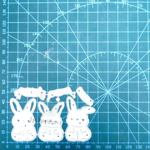 Inlovearts Three Lovely Bunnies Cutting Dies