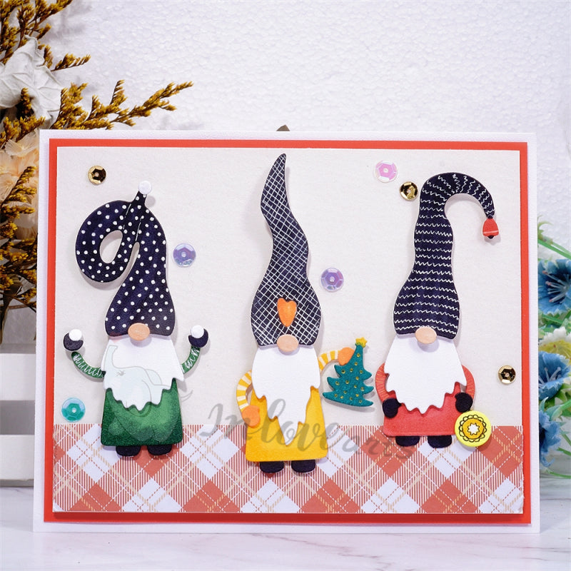 Inlovearts Three Lovely Gnomes Cutting Dies