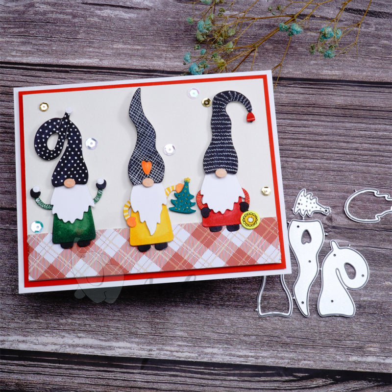 Inlovearts Three Lovely Gnomes Cutting Dies