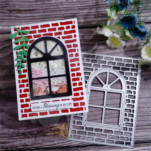 Inlovearts Tiled Wall and Window Cutting Dies