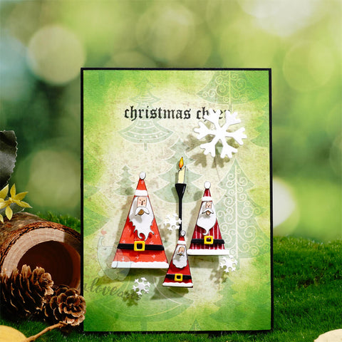 Inlovearts Triangle Santa Claus Cutting Dies