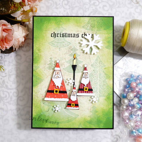 Inlovearts Triangle Santa Claus Cutting Dies