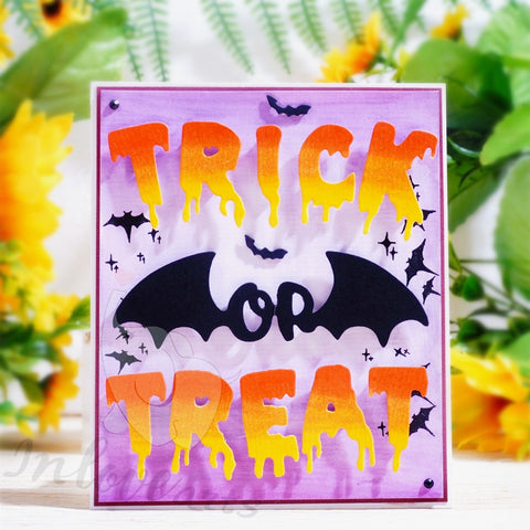 Inlovearts Trick or Treat and Bat Wings Cutting Dies