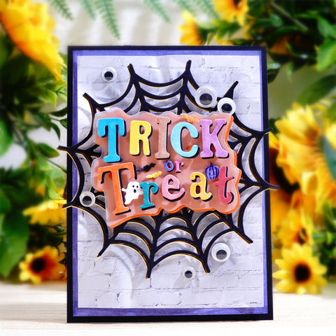 Inlovearts Trick or Treat and Spider Web Cutting Dies