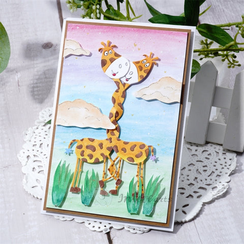 Inlovearts Two Giraffes Cutting Dies