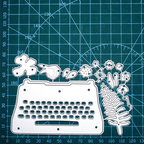 Inlovearts Typewriter Cutting Dies