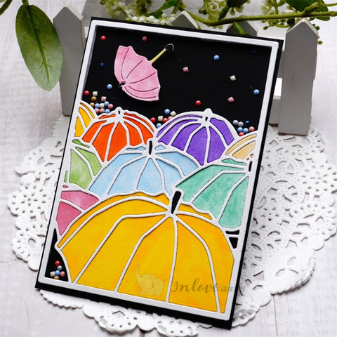 Inlovearts Umbrella Background Board Cutting Dies